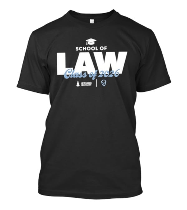 Howard University Law Class Of 2026 Graduation Theme With Scales And Books T-Shirt