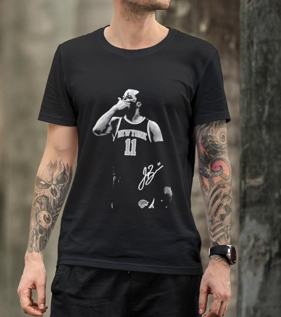 Jalen Brunson New York Knicks 11 Captain Clutch Signature T-Shirt