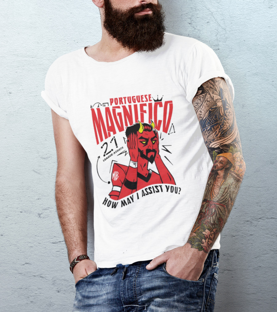 Portuguese Magnifico 21 Goals How May I Assist You Devil T-Shirt