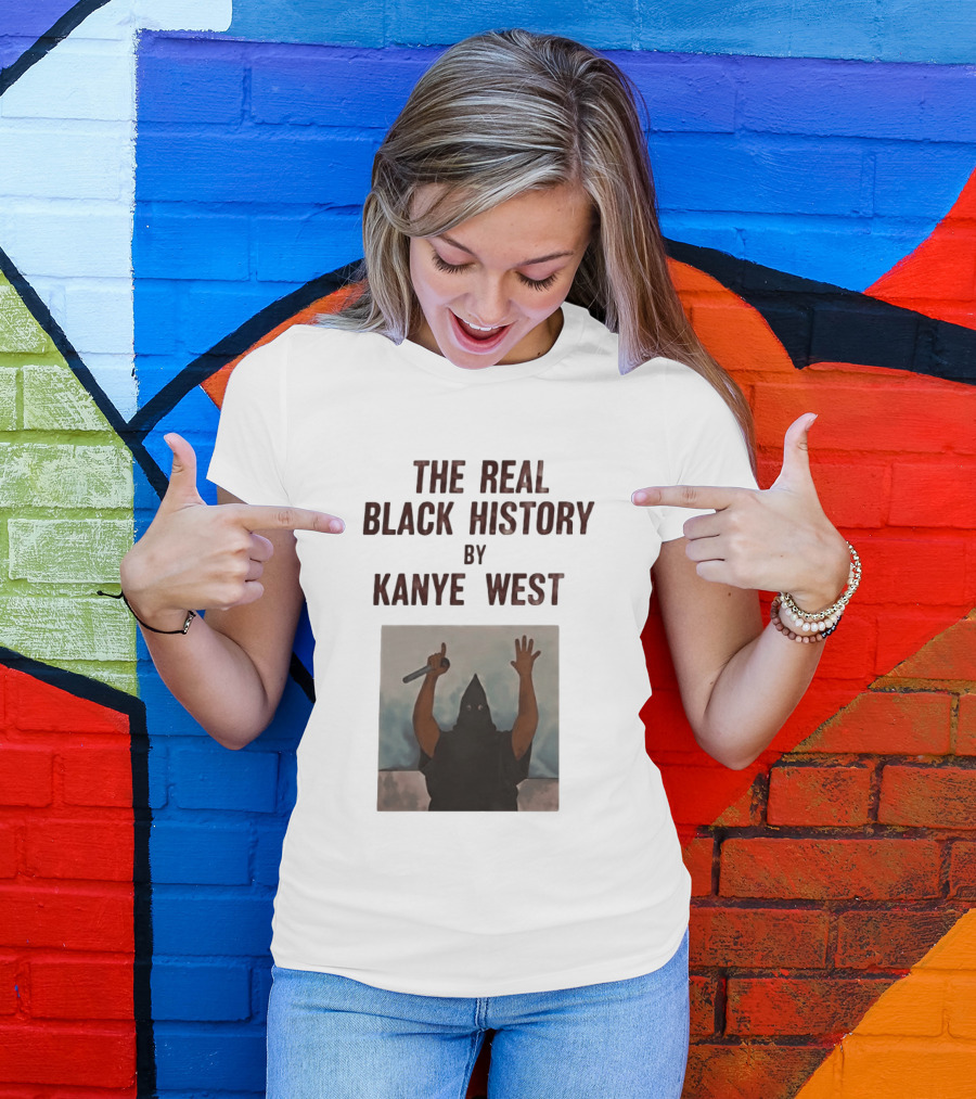 The Real Black History By Kanye West Mic Hands Up T-Shirt