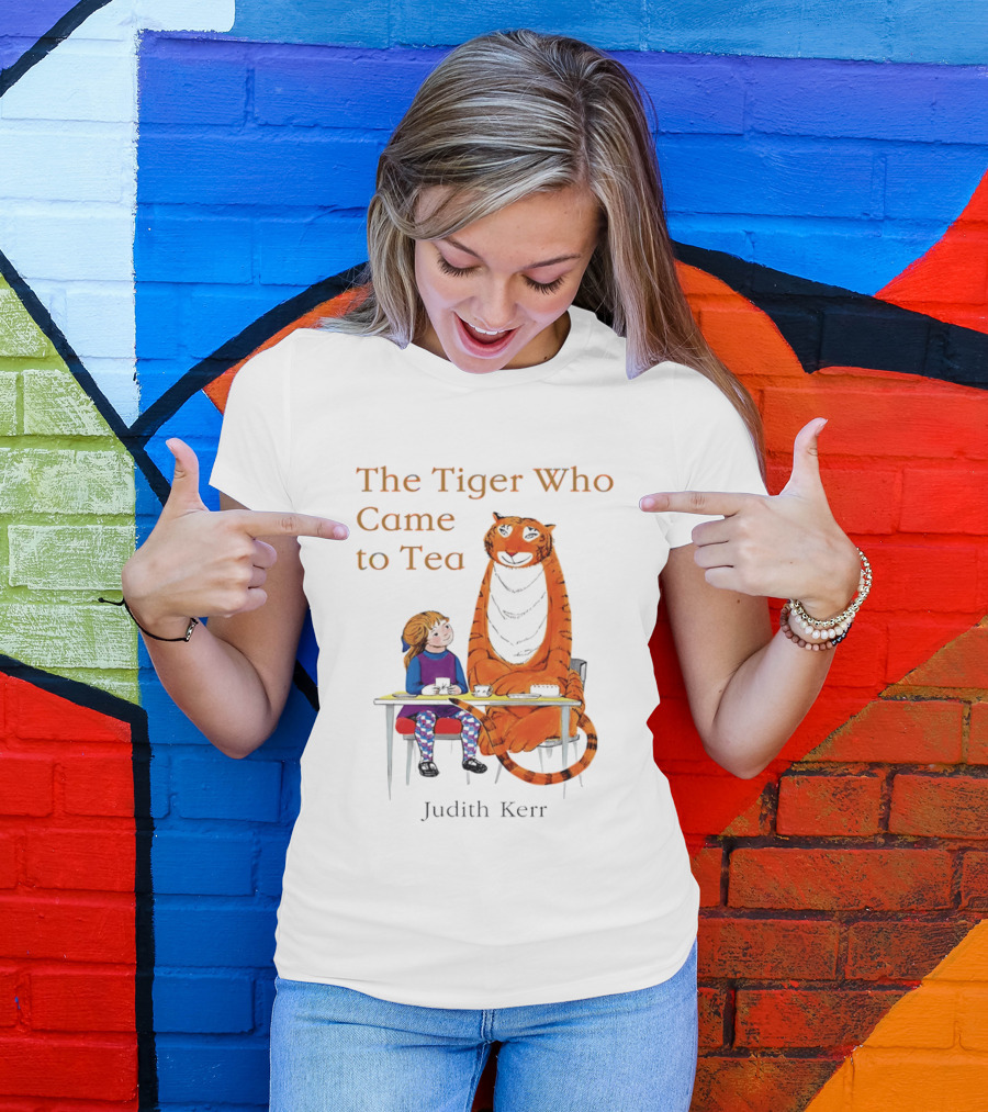 The Tiger Who Came To Tea Book Judith Kerr T-Shirt