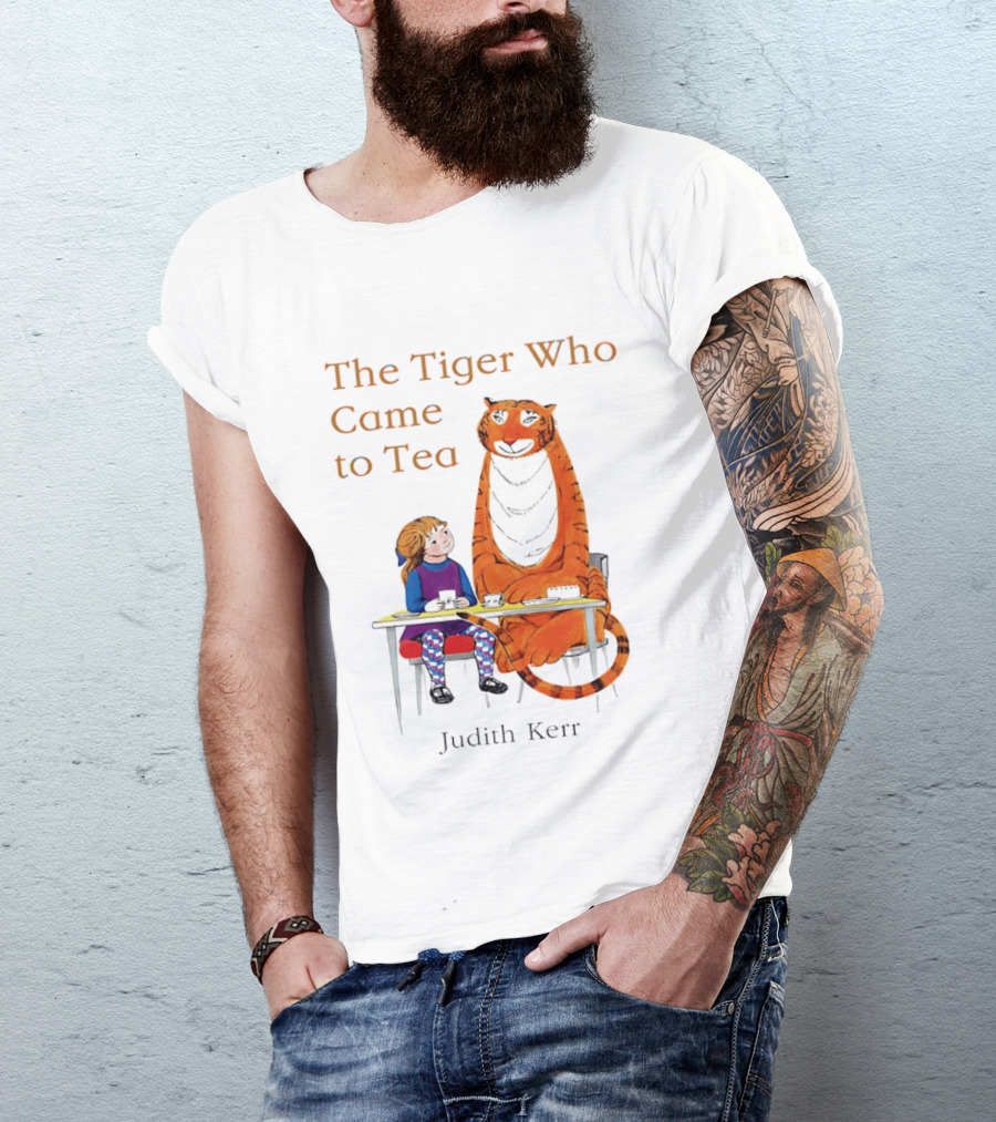 The Tiger Who Came To Tea Book Judith Kerr T-Shirt