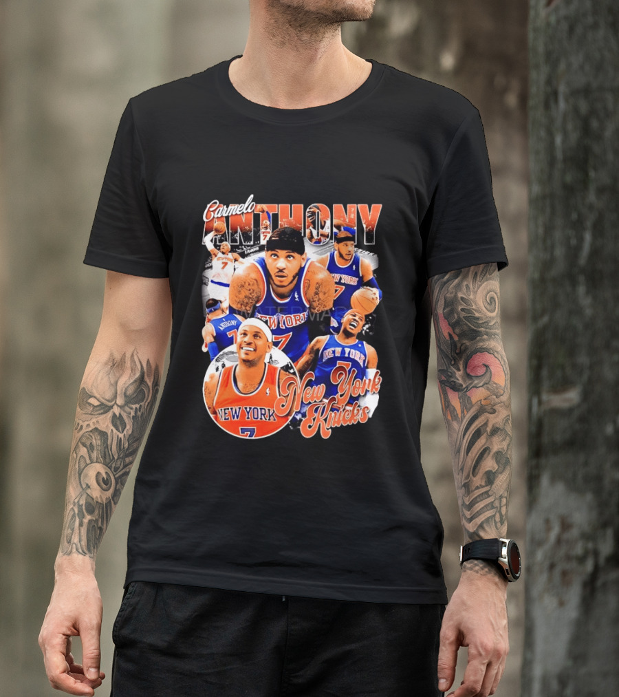 Carmelo Anthony New York Knicks NBA Basketball Legend Seven T-Shirt