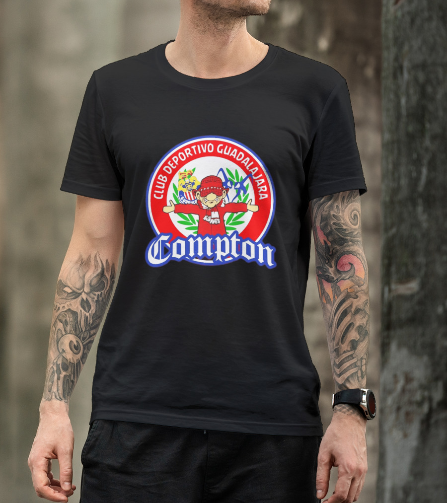 Compton Club Deportivo Guadalajara Rojiblanco T-Shirt