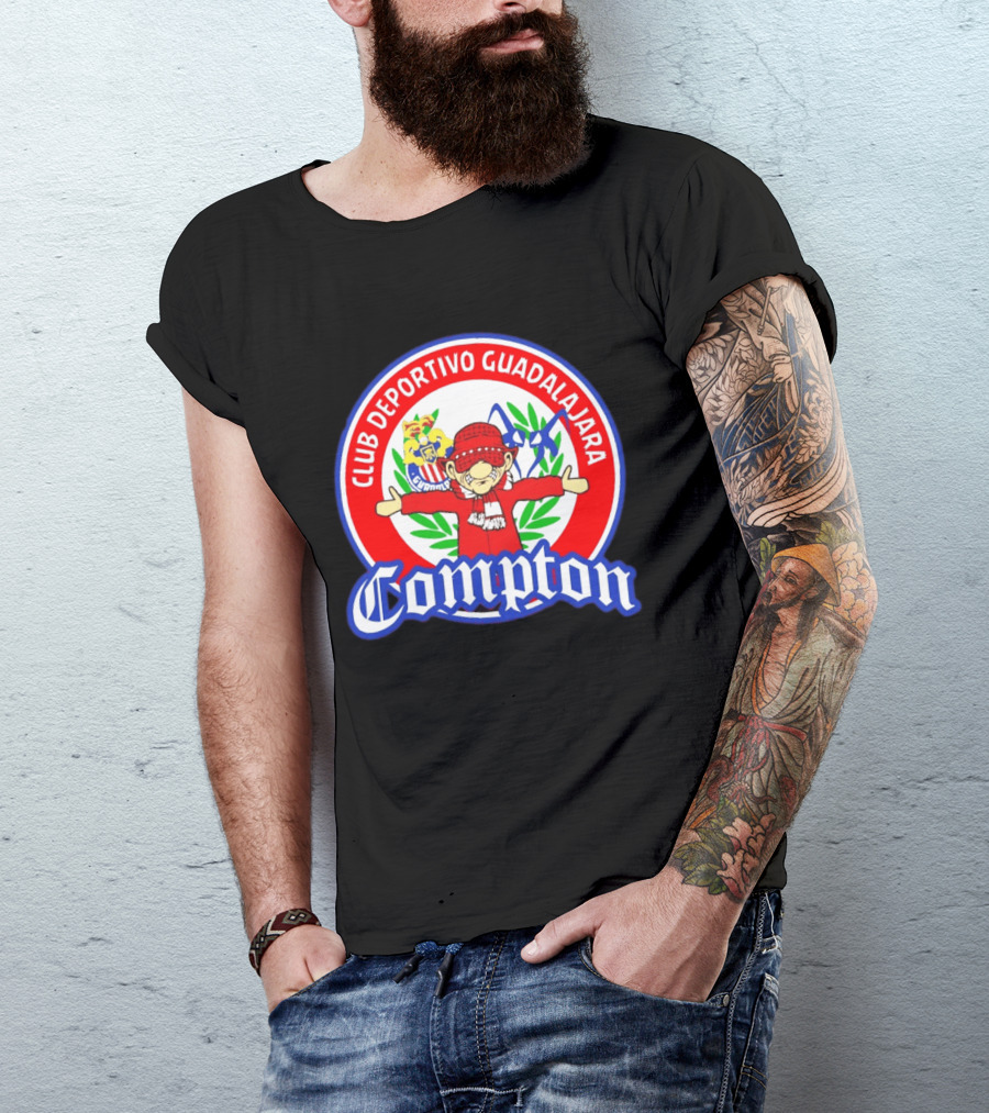 Compton Club Deportivo Guadalajara Rojiblanco T-Shirt
