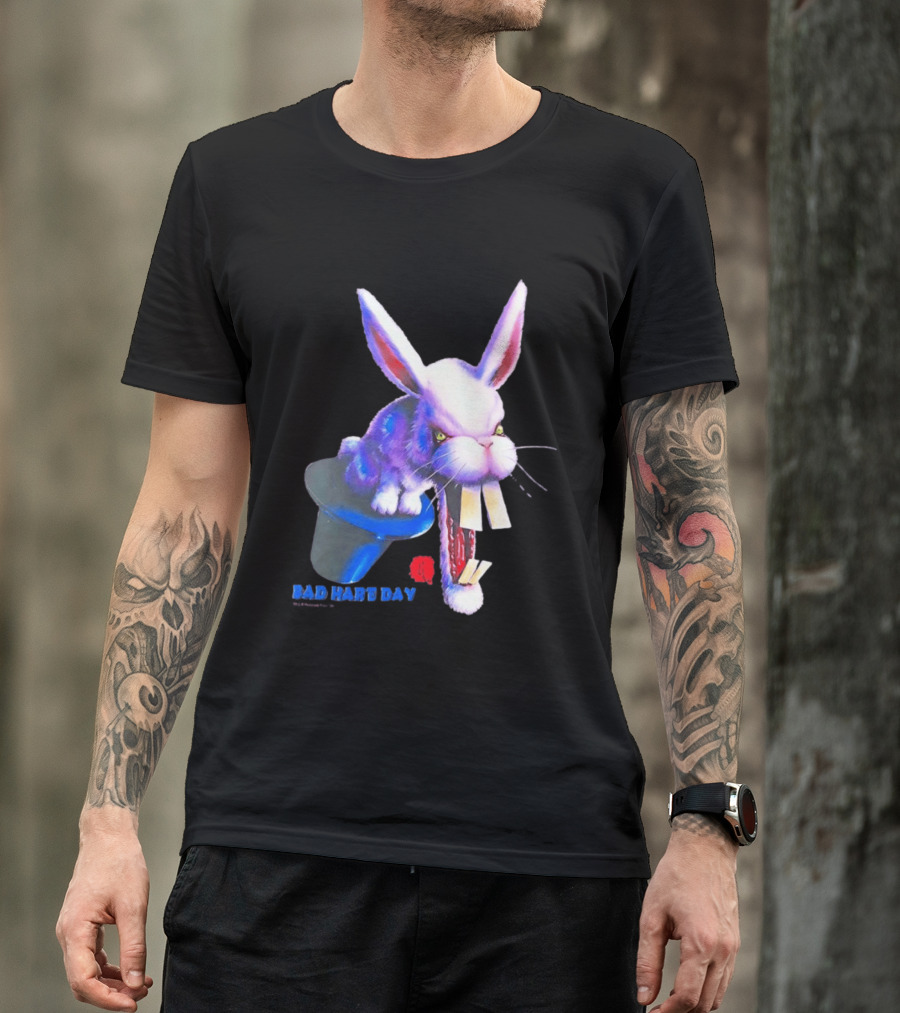 Goosebumps Bad Hare Day Evil Rabbit In Hat T-Shirt