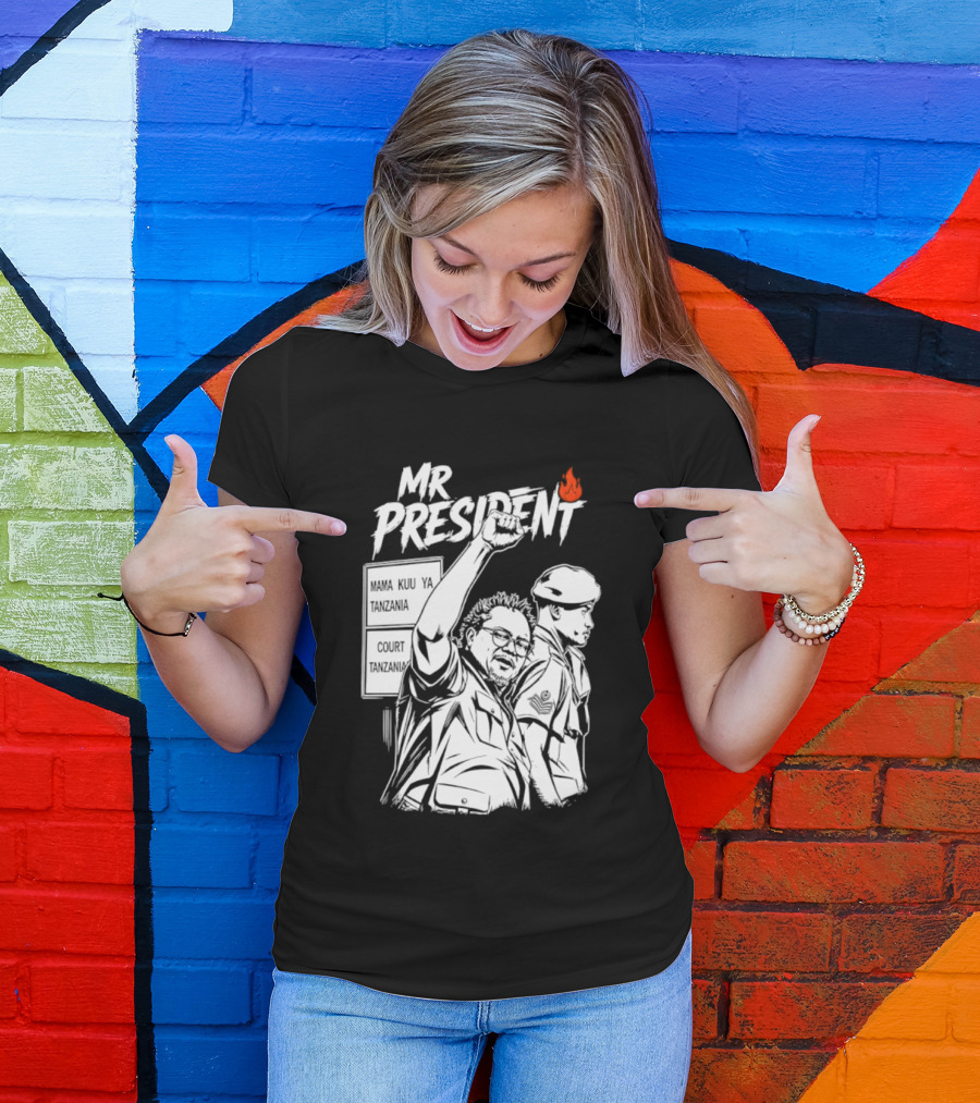 Mr President Mama Kuu Ya Tanzania Court Flame T-Shirt
