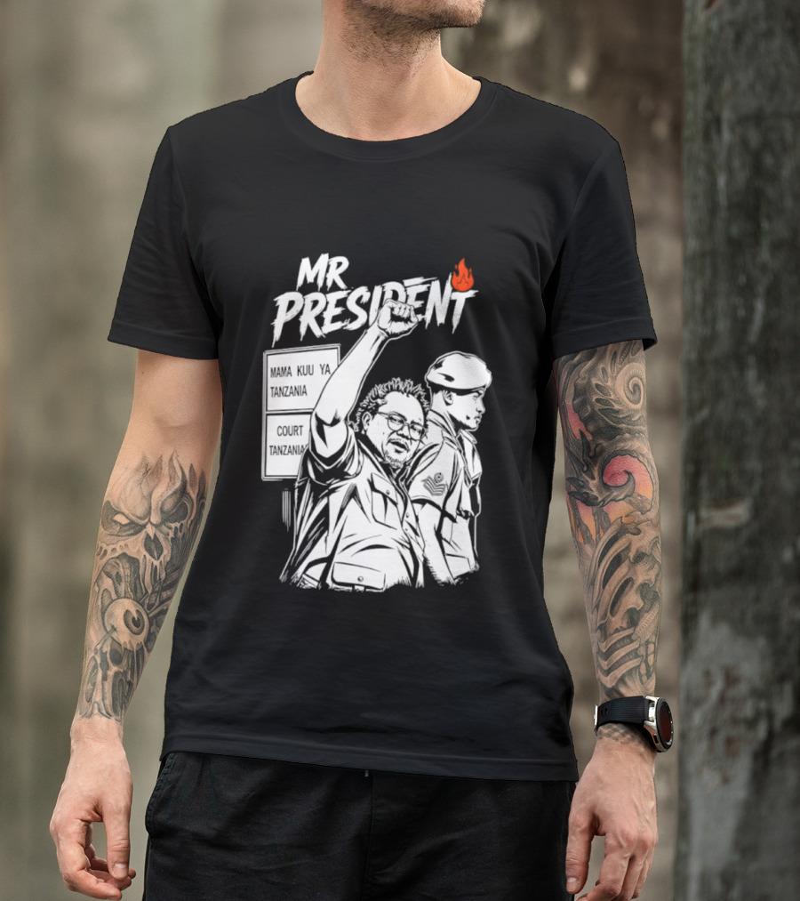 Mr President Mama Kuu Ya Tanzania Court Flame T-Shirt