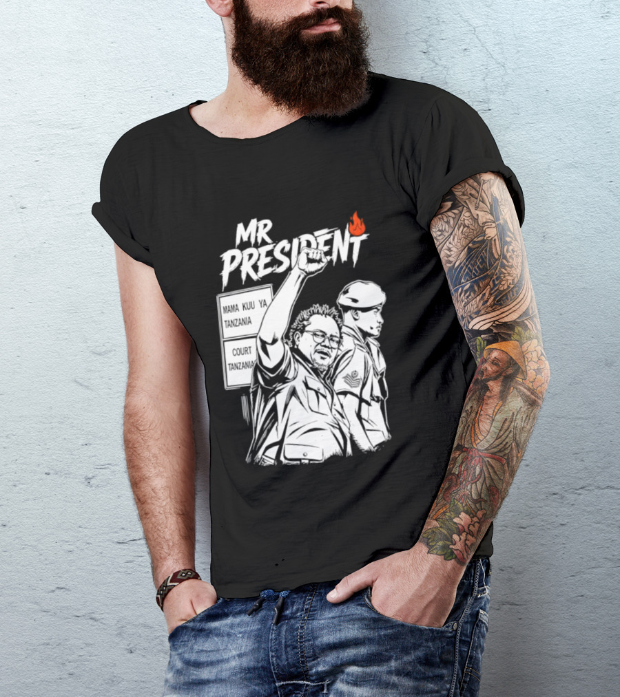 Mr President Mama Kuu Ya Tanzania Court Flame T-Shirt