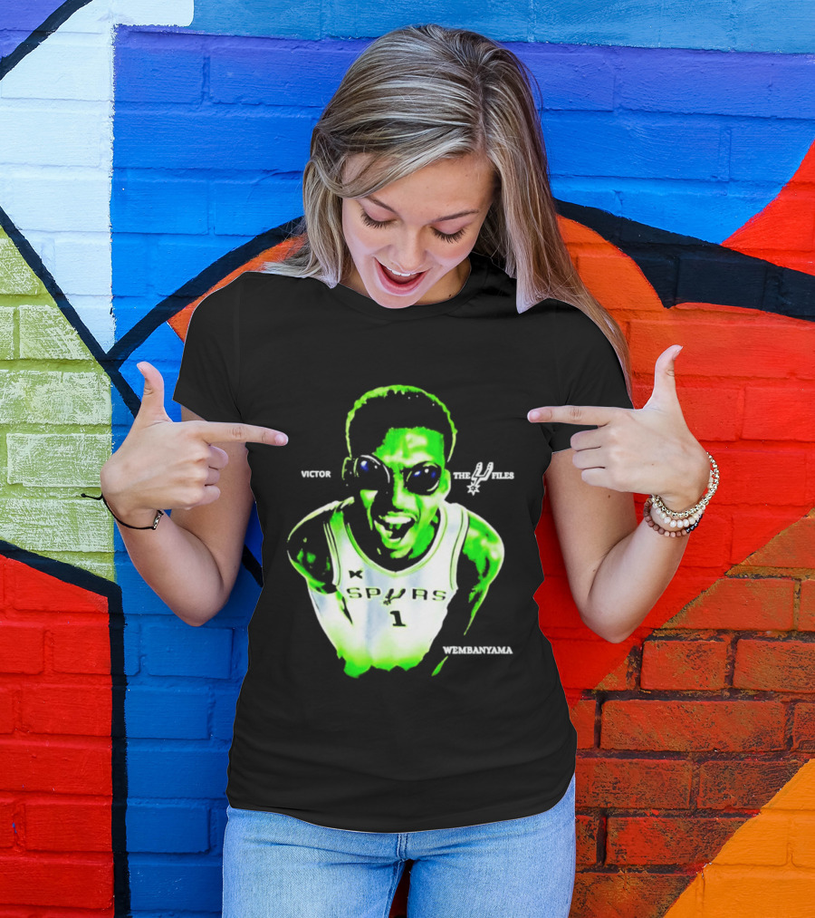 Victor Wembanyama Spurs X Files Number 1 Basketball Alien Concept T-Shirt
