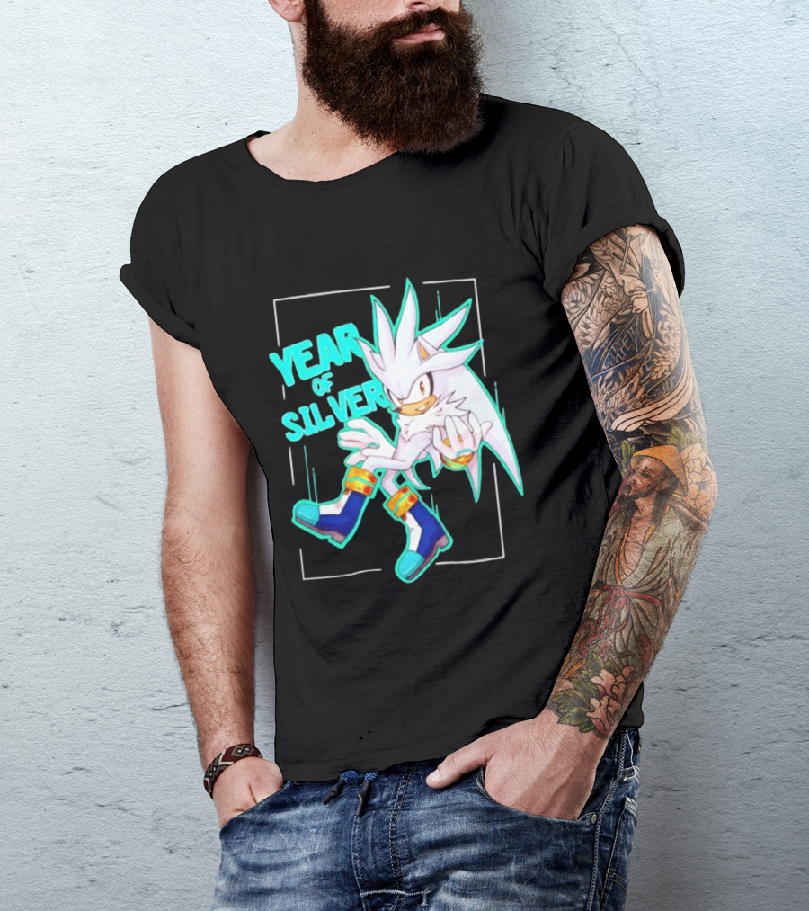 Year Of Silver Hedgehog Classic Character T-Shirt