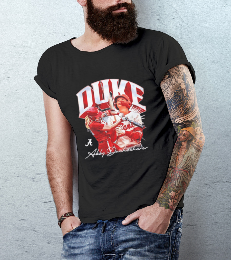 A Abby Duchscherer Alabama Crimson Tide Softball Duke T-Shirt