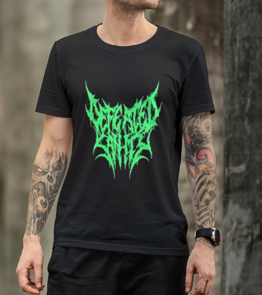 Reality Fade Defeated Sanity Electric Green Dripping T-Shirt