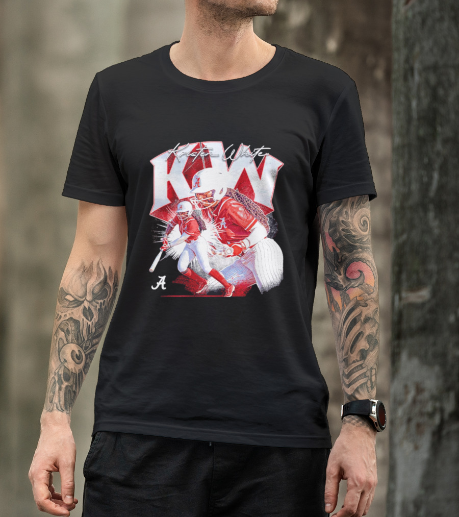 Kristen White Alabama Softball Player KW Collage T-Shirt