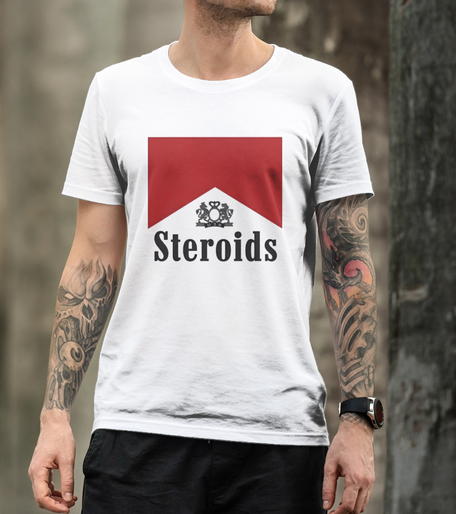 Steroids Bodybuilding Cigarette Box T-Shirt
