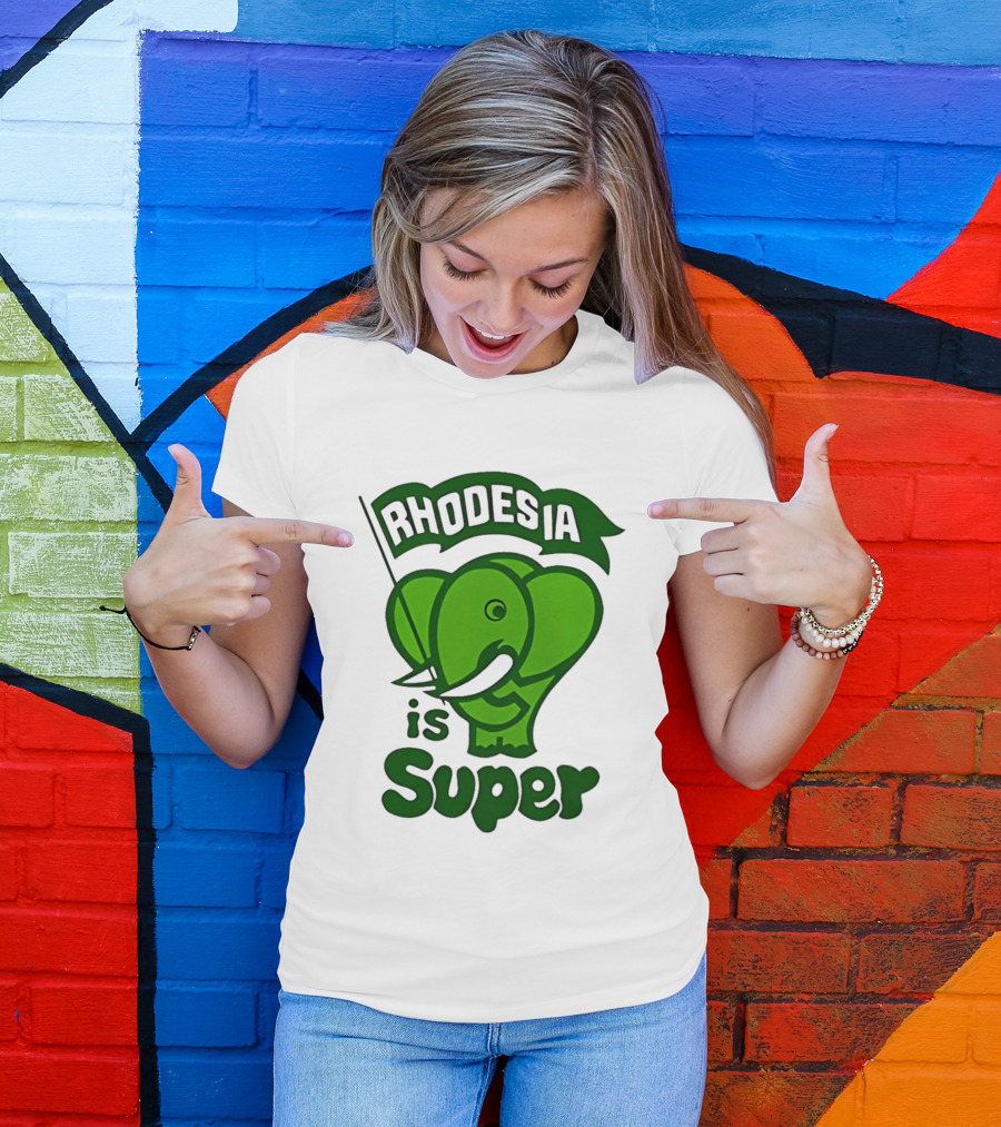 Rhodesia Elephant Green Is Super T-Shirt
