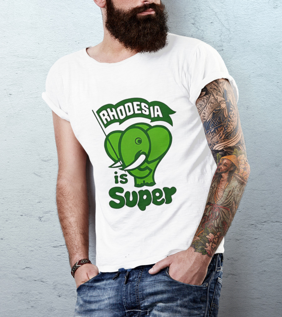 Rhodesia Elephant Green Is Super T-Shirt