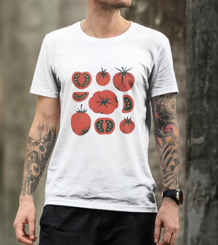 Tomato Garden Harvest Fruit Nature Botanical T-Shirt