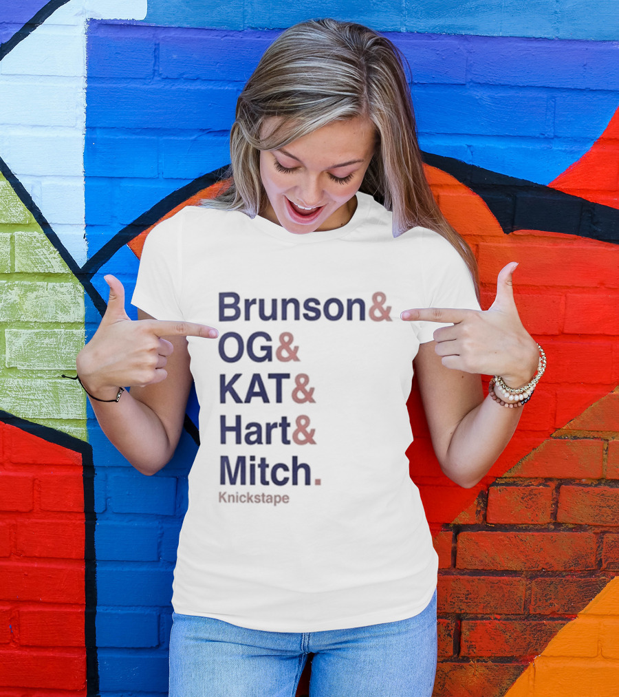 Timothee Chalamet Brunson OG KAT Hart Mitch KnicksTape T-Shirt