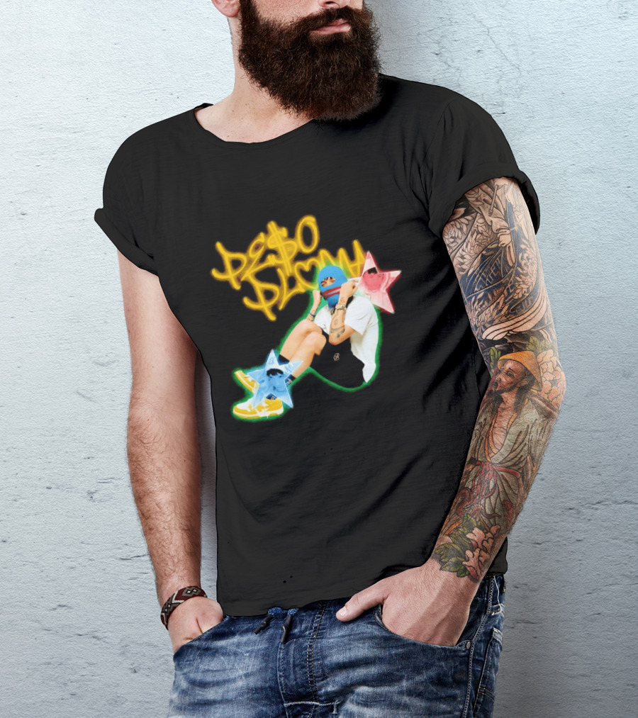 Peso Pluma Zero Love Balaclava Stars P Hundred T-Shirt