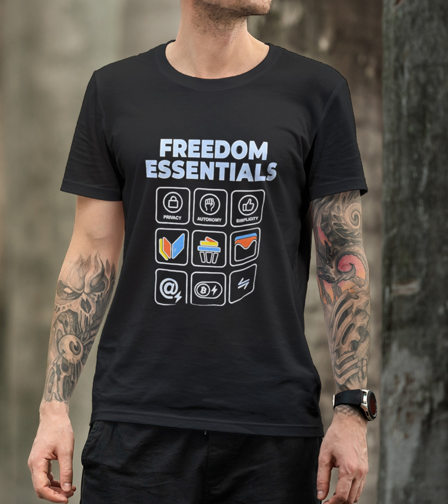 Freedom Essentials Privacy Autonomy Simplicity T-Shirt