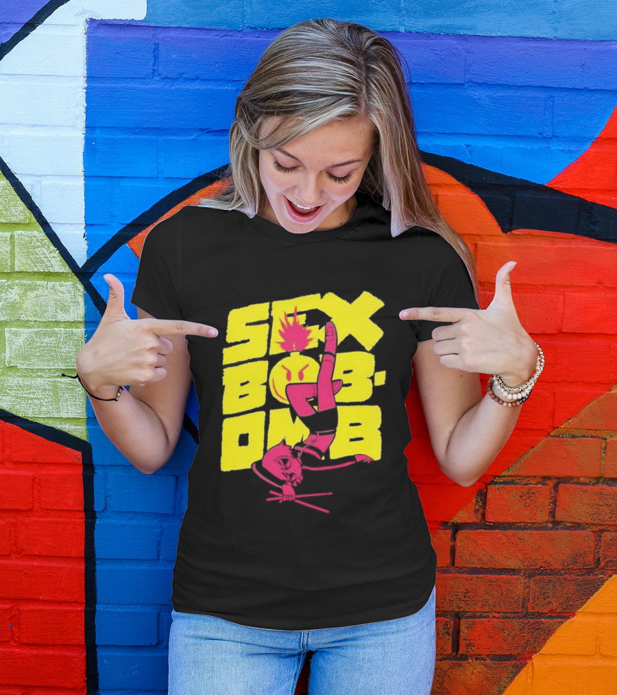 Scott Pilgrim Vol 3 Infinite Sadness 20th Anniversary Sex Bob Omb Explosion T-Shirt