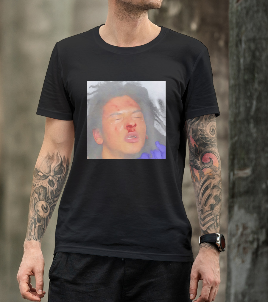 John Doe Unknown Player Generic Team Bloody Face T-Shirt
