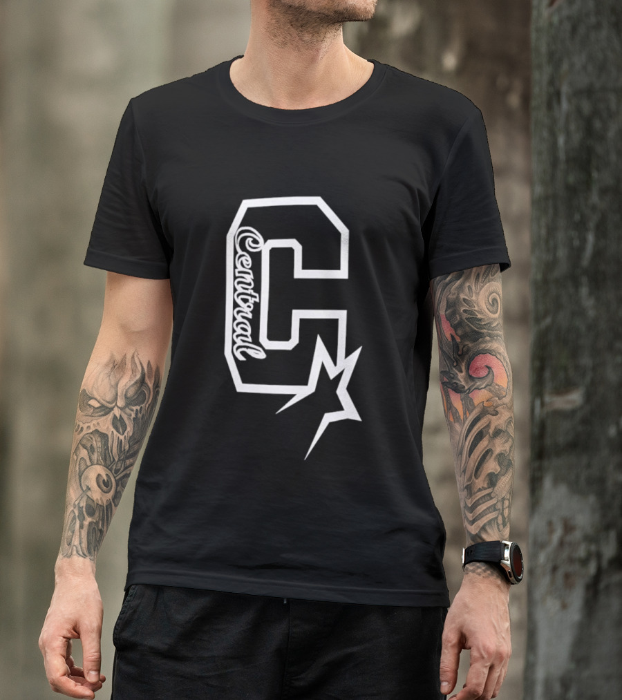 Centrual Word Letter C With Star T-Shirt