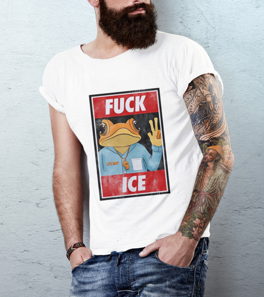 Fuck ICE DTMF Frog Whistle New York Knicks Player Basketball Sports T-Shirt