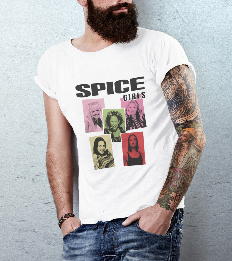 Spice Girls Emma Mel B Geri Mel C Victoria T-Shirt