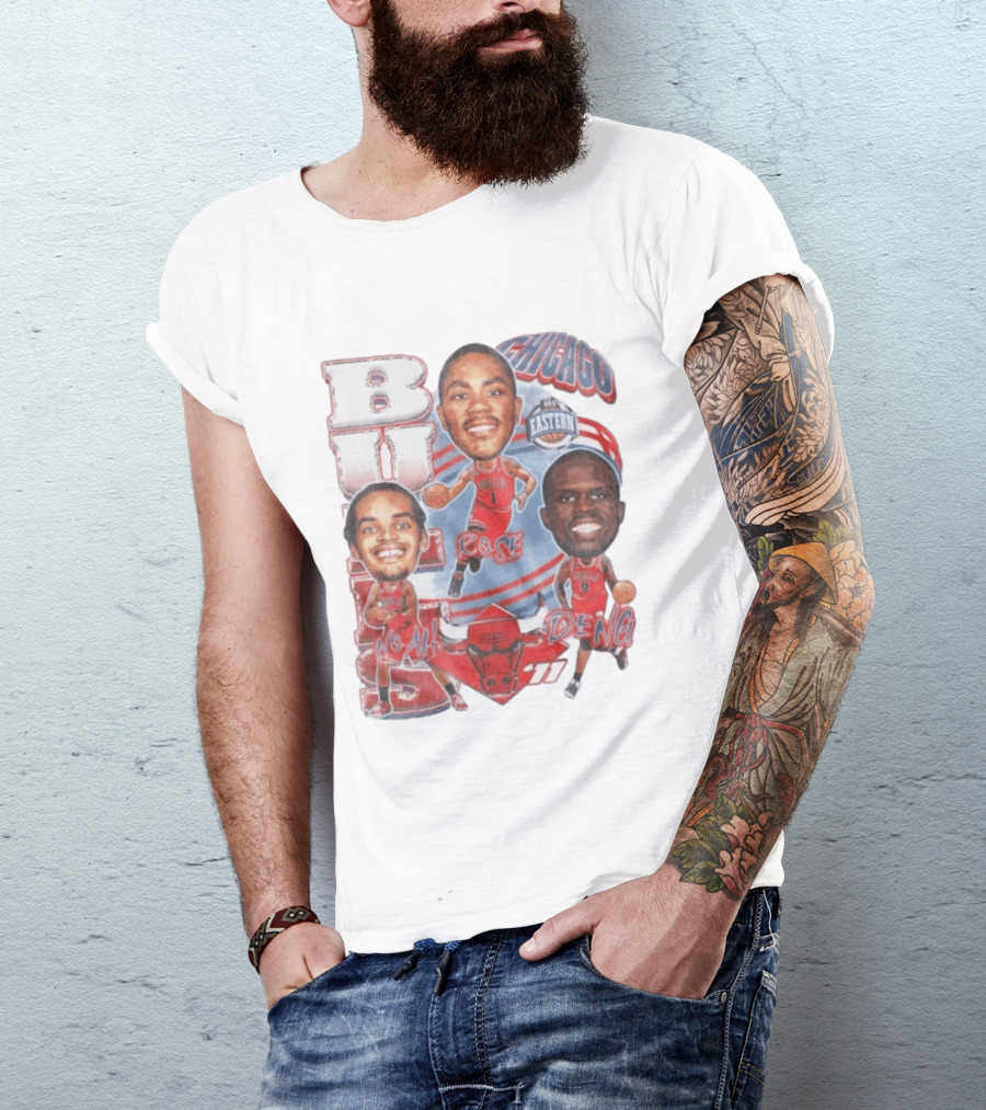 Chicago Bulls Noah Rose Deng NBA Eastern Conference Basketball Stars 11 T-Shirt