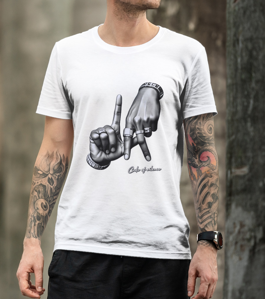 Code Of Silence LA Hand Gesture T-Shirt
