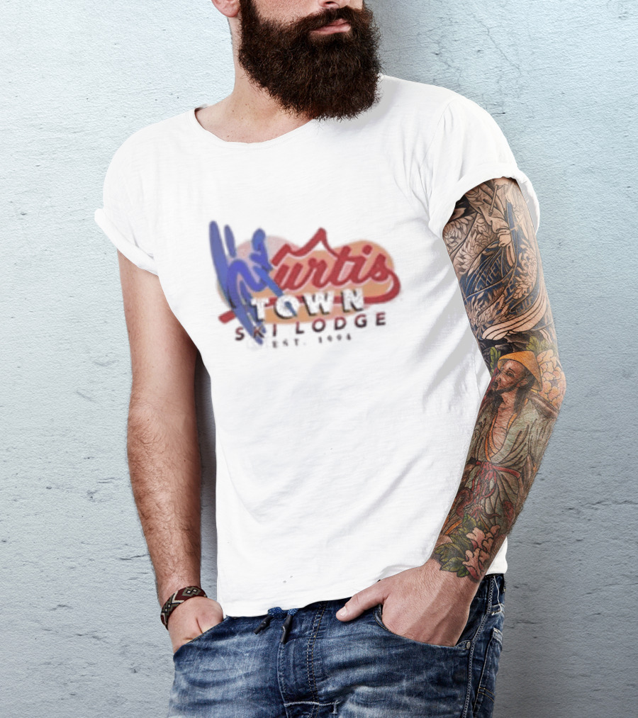 Kurtis Conner Ski Lodge Est 1994 Retro Winter Lodge T-Shirt