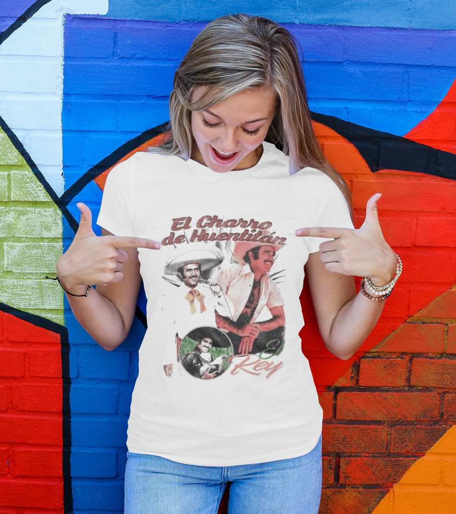Vicente Fernandez El Charro De Huentitan El Rey Iconic Ranchera Style Mexican Music Legend T-Shirt