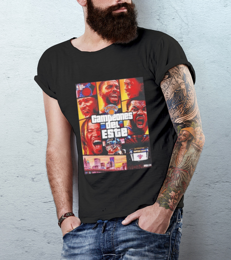 New York Knicks Campeones Del Este NBA Playoff Celebration T-Shirt