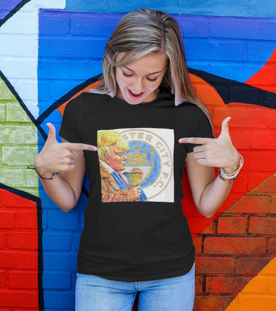 Helen The Bell Manchester City FC Icon With Fan And Club T-Shirt