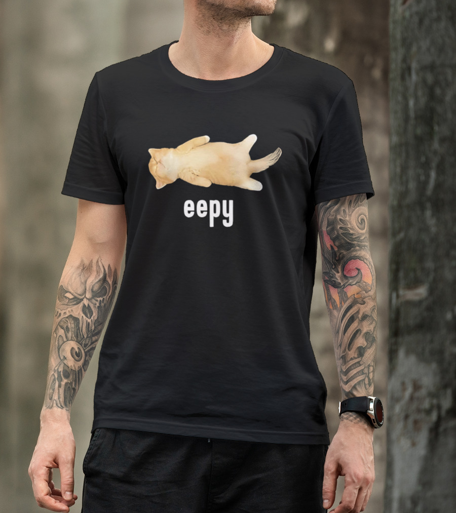 Eepy Sleeping Orange Kitten Cat Meme T-Shirt