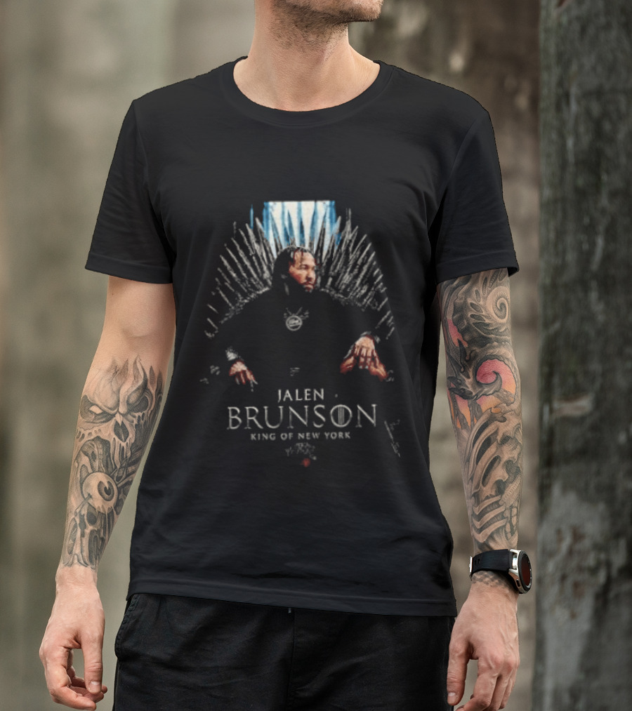 Jalen Brunson Game Of Thrones King Of New York Knicks Throne Concept T-Shirt