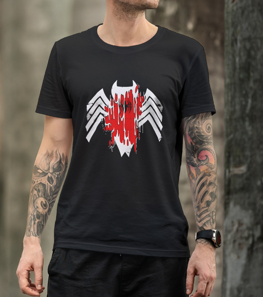 Venom Symbiote Red Dripping Spider T-Shirt