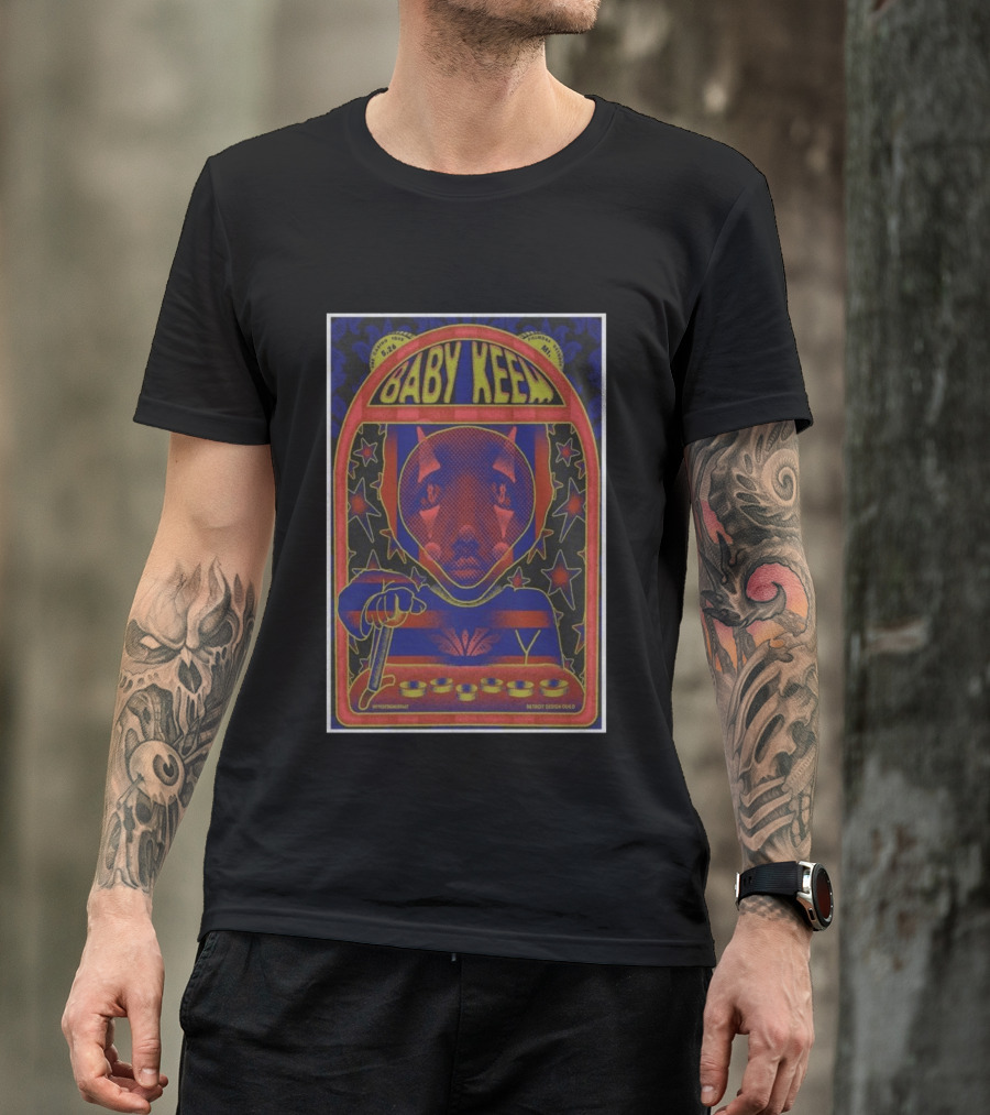 Baby Keem The Fillmore Tour 2026 Concert Abstract Astronaut Art By Destroy Design Guild T-Shirt