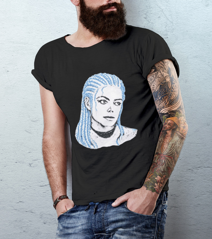 Iceman And MJ Braided Style Fusion T-Shirt