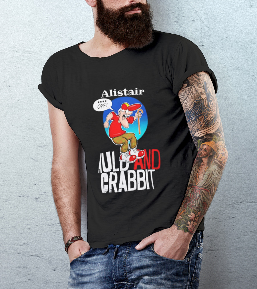 Alistair Auld And Crabbit Red Hat Cartoon Character With Cane T-Shirt