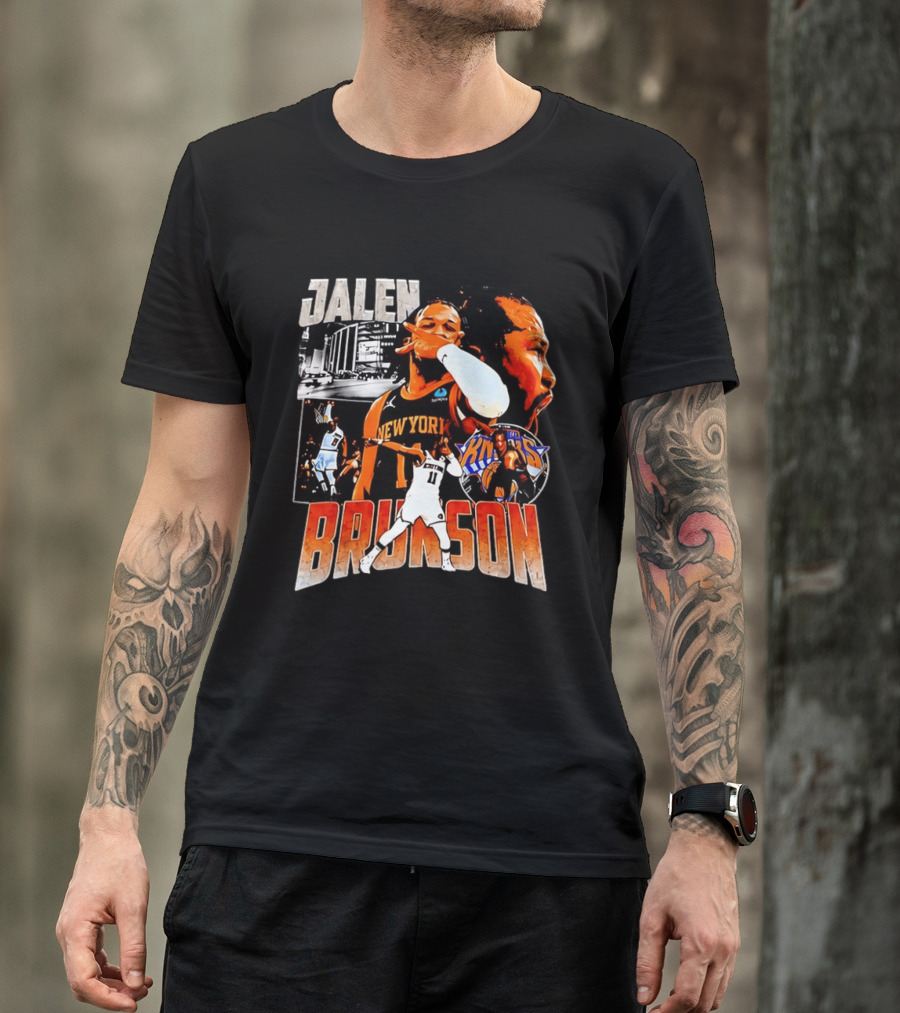 Jalen Brunson New York Knicks Basketball Collage Knicks T-Shirt