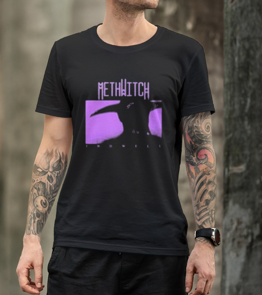 Methwitch Digital Well Records Indwell Mirror T-Shirt