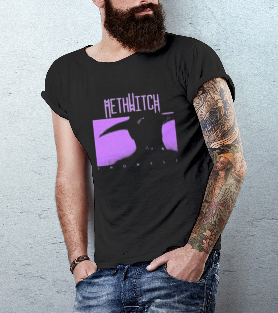 Methwitch Digital Well Records Indwell Mirror T-Shirt