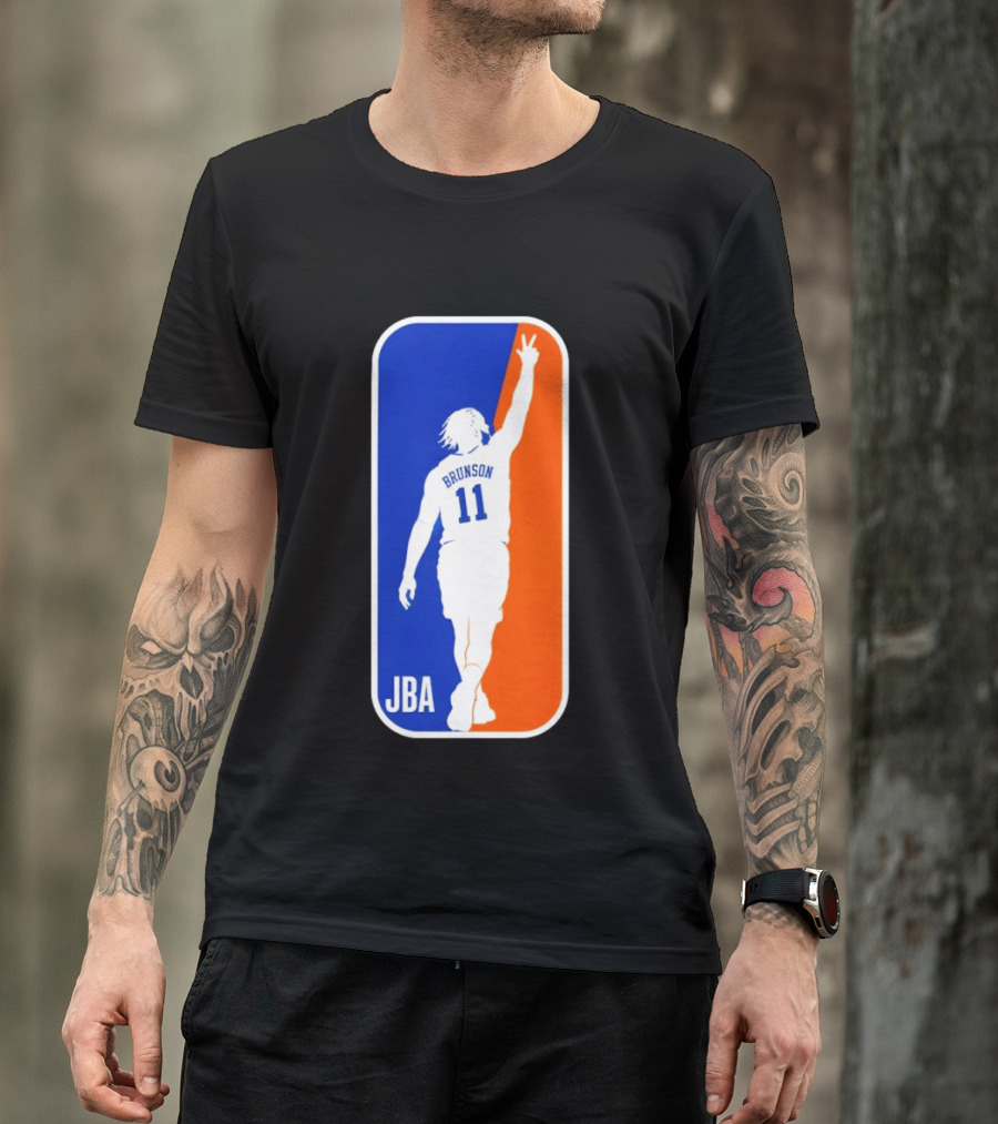 Jalen Brunson 11 JBA Basketball Victory Sign New York T-Shirt