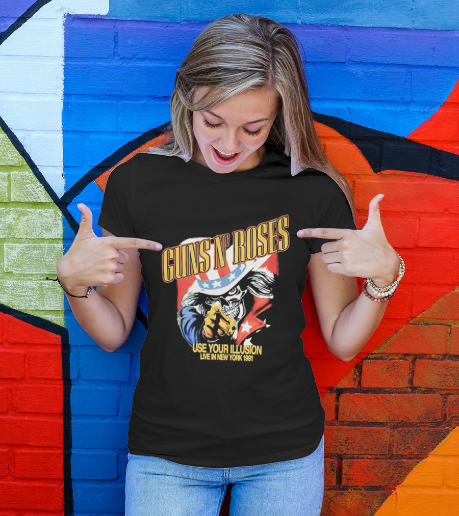 Guns N' Roses Use Your Illusion Live In New York 1991 Uncle Sam T-Shirt