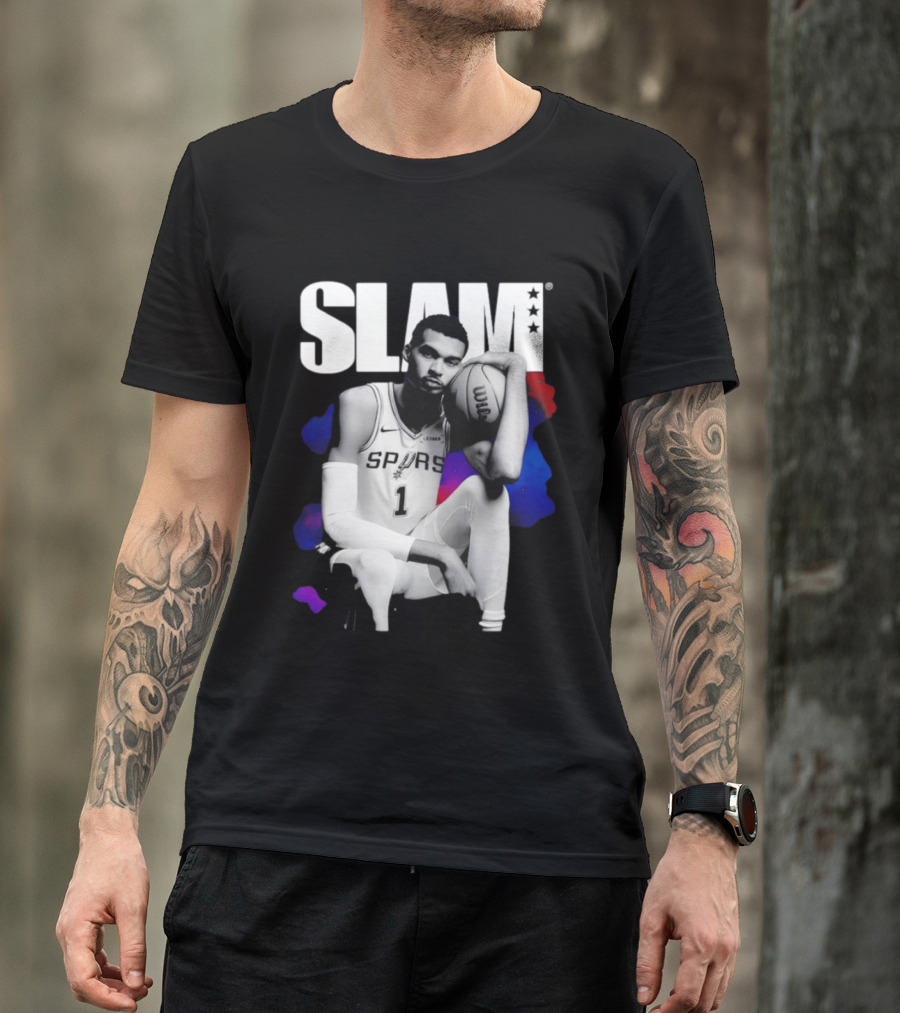 SLAM Victor Wembanyama Spurs Basketball T-Shirt