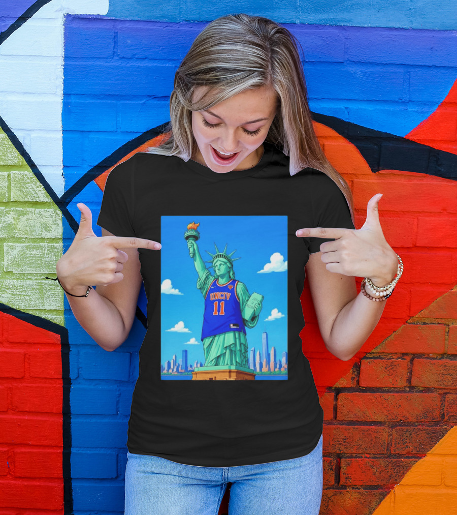 UNCIV 11 Jersey On Statue Of Liberty New York Knicks T-Shirt