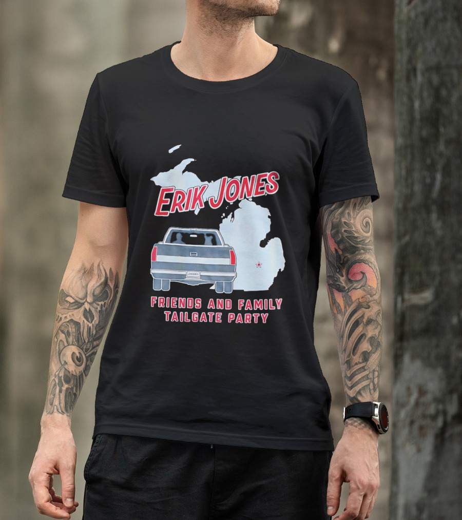 Erik Jones Friends And Family Tailgate Party Jonesboy Legacy Michigan T-Shirt